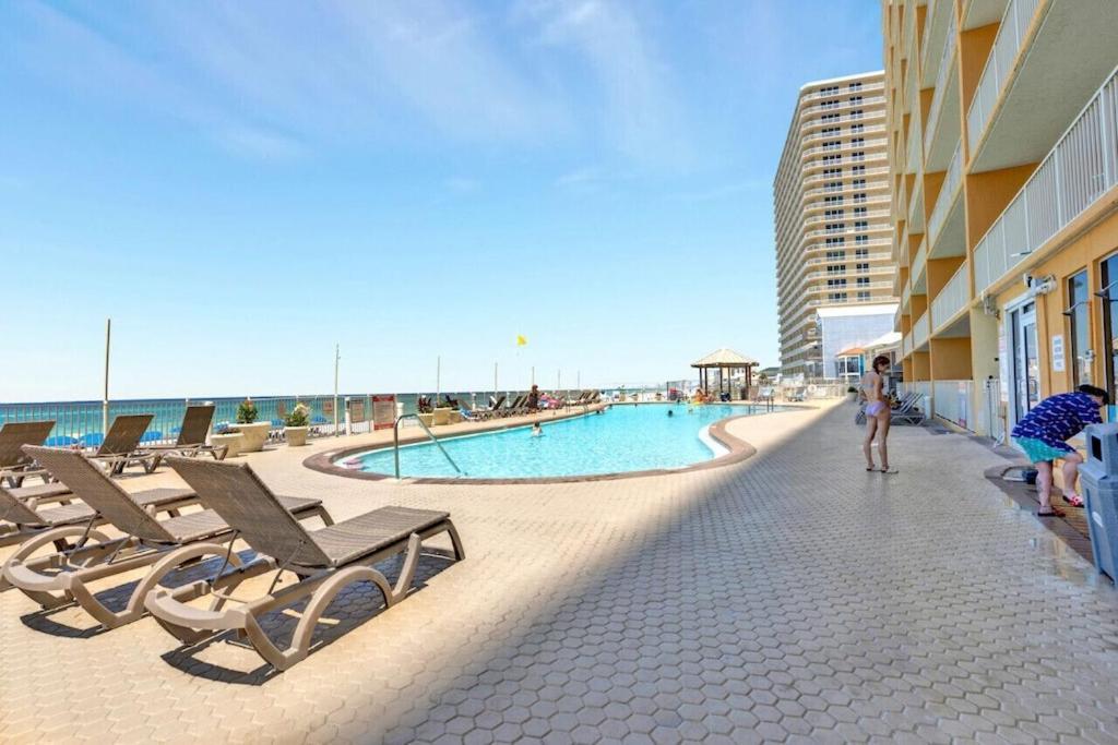 Treasure Island 707 - Gulf Front, Sunset Views, Heated Resort Pool & Hot Tub! Panama City Beach Exterior foto
