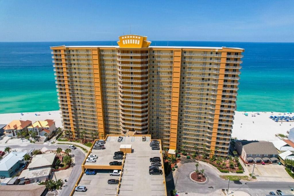 Treasure Island 707 - Gulf Front, Sunset Views, Heated Resort Pool & Hot Tub! Panama City Beach Exterior foto