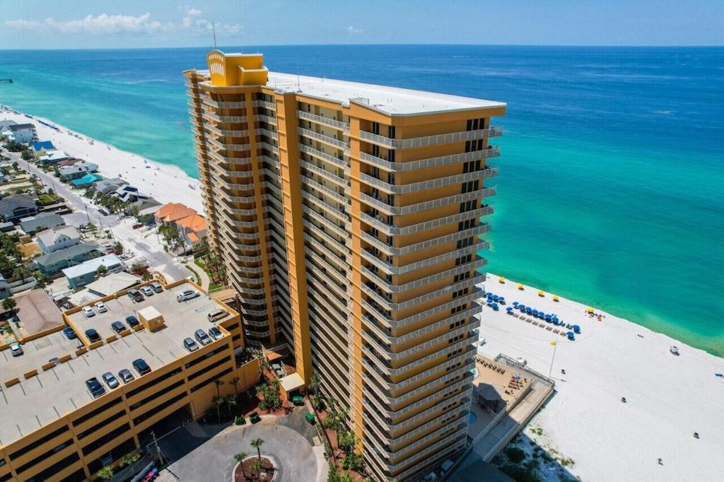 Treasure Island 707 - Gulf Front, Sunset Views, Heated Resort Pool & Hot Tub! Panama City Beach Exterior foto